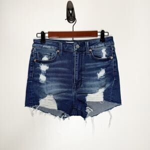 Buckle BKE Stella High Rise Distressed Stretch Jean Shorts Women’s Size 25